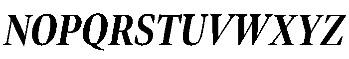 Bennet Display Extra Condensed Bold Italic Font UPPERCASE