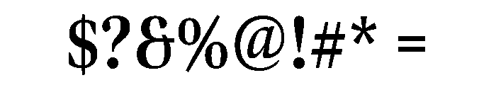 Bennet Display Extra Condensed Bold Font OTHER CHARS