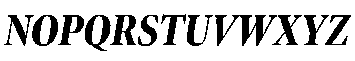 Bennet Display Extra Condensed Extra Bold Italic Font UPPERCASE