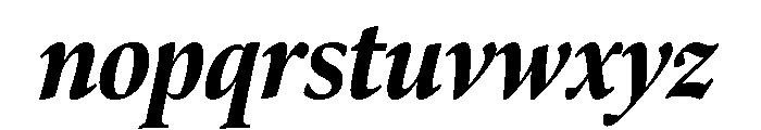 Bennet Display Extra Condensed Extra Bold Italic Font LOWERCASE