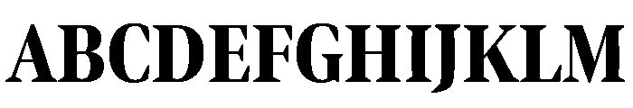 Bennet Display Extra Condensed Extra Bold Font UPPERCASE