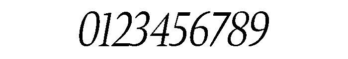 Bennet Display Extra Condensed Light Italic Font OTHER CHARS