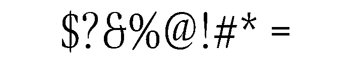 Bennet Display Extra Condensed Light Font OTHER CHARS