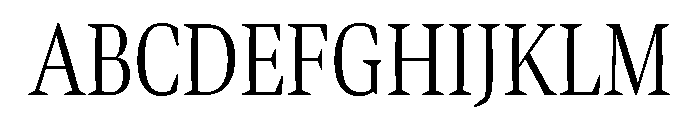 Bennet Display Extra Condensed Light Font UPPERCASE