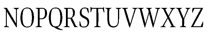 Bennet Display Extra Condensed Light Font UPPERCASE