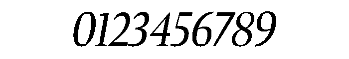 Bennet Display Extra Condensed Regular Italic Font OTHER CHARS