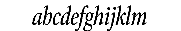 Bennet Display Extra Condensed Regular Italic FONT