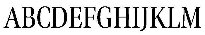 Bennet Display Extra Condensed Regular Font UPPERCASE