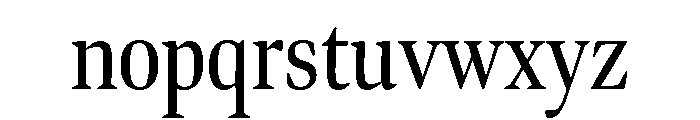 Bennet Display Extra Condensed Regular Font LOWERCASE