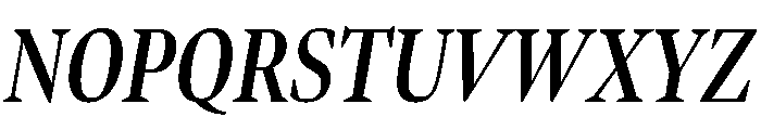 Bennet Display Extra Condensed Semi Bold Italic Font UPPERCASE