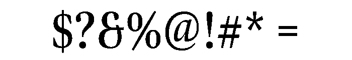 Bennet Display Extra Condensed Semi Bold Font OTHER CHARS