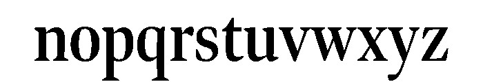 Bennet Display Extra Condensed Semi Bold Font LOWERCASE