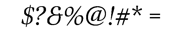 Bennet Display Light Italic Font OTHER CHARS