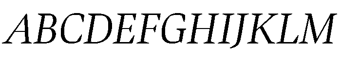 Bennet Display Light Italic Font UPPERCASE