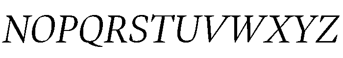 Bennet Display Light Italic Font UPPERCASE