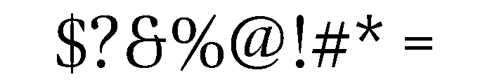 Bennet Display Light Font OTHER CHARS