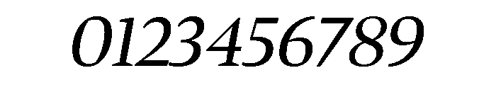 Bennet Display Regular Italic Font OTHER CHARS