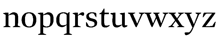 Bennet Display Regular Font LOWERCASE