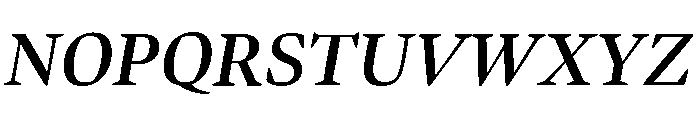 Bennet Display Semi Bold Italic Font UPPERCASE