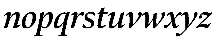 Bennet Display Semi Bold Italic Font LOWERCASE