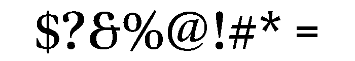 Bennet Display Semi Bold Font OTHER CHARS