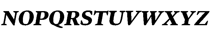 Bennet Text Four Bold Italic Font UPPERCASE