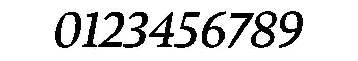 Bennet Text Four Regular Italic Font OTHER CHARS