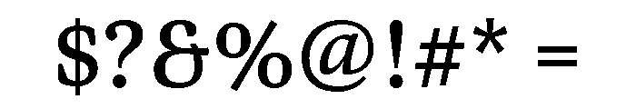 Bennet Text Four Regular Font OTHER CHARS