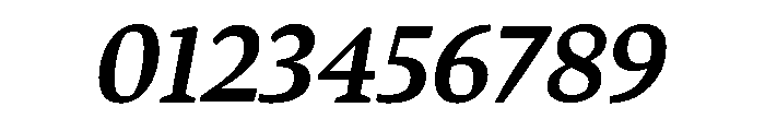 Bennet Text Four Semi Bold Italic Font OTHER CHARS