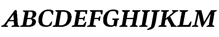 Bennet Text Four Semi Bold Italic Font UPPERCASE