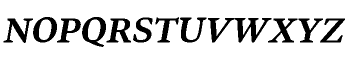 Bennet Text Four Semi Bold Italic Font UPPERCASE