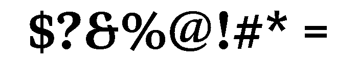 Bennet Text Four Semi Bold Font OTHER CHARS