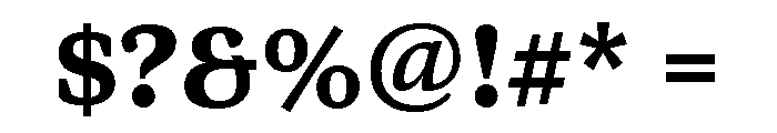 Bennet Text One Bold Font OTHER CHARS