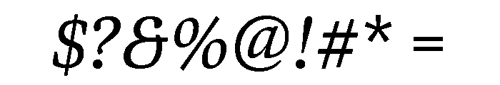 Bennet Text One Regular Italic Font OTHER CHARS