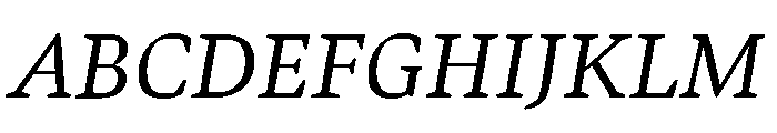 Bennet Text One Regular Italic Font UPPERCASE