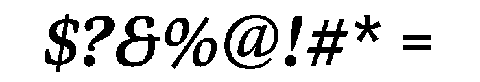 Bennet Text One Semi Bold Italic Font OTHER CHARS