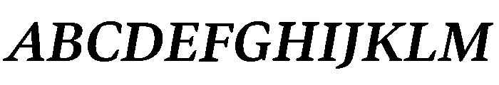Bennet Text One Semi Bold Italic Font UPPERCASE