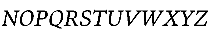 Bennet Text Regular Italic Font UPPERCASE