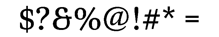 Bennet Text Regular Font OTHER CHARS