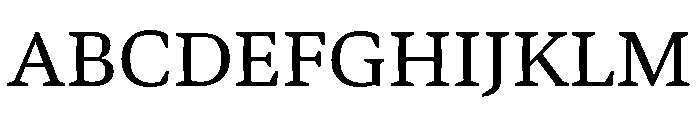 Bennet Text Regular Font UPPERCASE