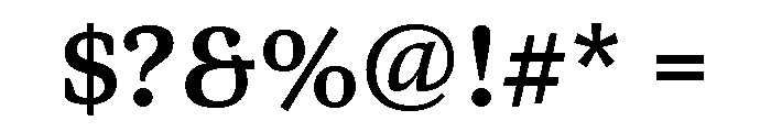 Bennet Text Semi Bold Font OTHER CHARS