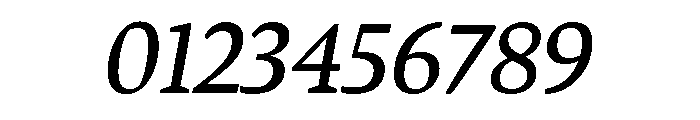 Bennet Text Three Regular Italic Font OTHER CHARS