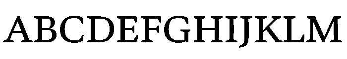 Bennet Text Three Regular Font UPPERCASE