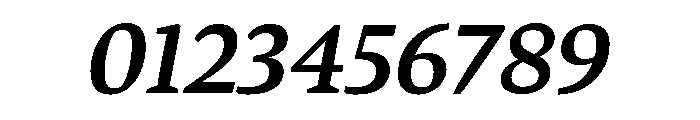 Bennet Text Three Semi Bold Italic Font OTHER CHARS