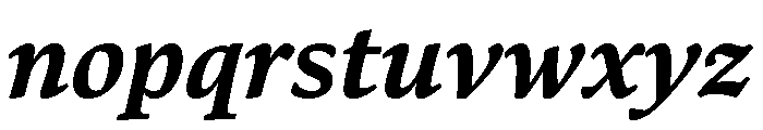 Bennet Text Two Bold Italic Font LOWERCASE