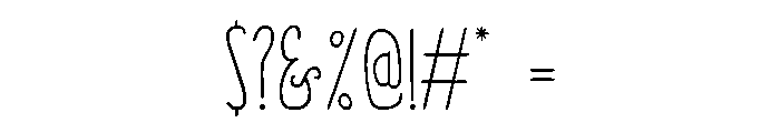 Berimbau Swash Font OTHER CHARS