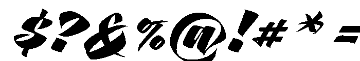 Bestia Small Font OTHER CHARS
