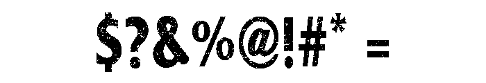 BFC Athlete Distress Font OTHER CHARS