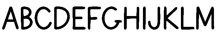 BFC Basically Semi B Font UPPERCASE