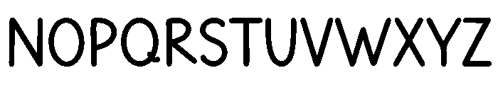 BFC Basically Semi B Font UPPERCASE